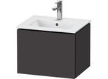 Duravit L-Cube Waschtisch-Unterschrank LC611808080 52x39,1x40cm, 1 Auszug, wandhängend, graphit supermatt