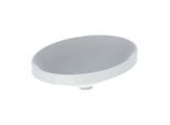 Geberit VariForm Einbauwaschtisch 500719012 55x40cm, ohne Hahnloch, ohne Überlauf, oval, weiß