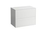 LAUFEN The new classic Schubladenelement/Sideboard H4060160851701 77,5x60x45,5cm, 2 Schubladen, Sideboard ohne Ausschnitt, Weiß matt