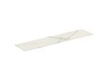 Ideal Standard Conca Keramik-Waschtisch-Platte T4348DH Ausladung 37cm, 160 x 37,3 x 0,6 cm, Mamor Calacatta