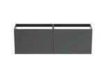 Ideal Standard Conca Waschtisch-Unterschrank T3996Y2 ohne Waschtischplatte, 2 Auszüge, 160 x 37 x 54 cm, Anthrazit matt lackiert