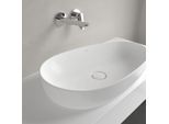 Villeroy und Boch Antao Aufsatzwaschtisch 4A7465RW 65x40cm, asymmetrisch, ohne Überlauf, stone white C-plus