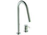 Ideal Standard Gusto Küchen-2-Loch-Armatur BD424GN silver storm, mit hohem Rohrauslauf und herausziehbarer 2-Funktionshandbrause