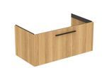 Ideal Standard i.life B Möbeldoppelwaschtisch-Unterschrank T5275NX 1 Auszug, 100 x 50,5 x 44 cm, Eiche natur