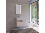 Keuco Stageline Waschtisch-Unterschrank 32842180000 50 x 62,5 x 49 cm, Dekor Cashmere, Glas Cashmere klar, ohne Elektrik