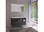 Keuco Stageline Waschtisch-Unterschrank 32882970000 120 x 62,5 x 49 cm, Dekor Vulkanit, Glas Vulkanit satiniert, ohne Elektrik