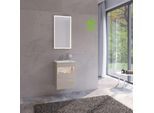 Keuco Stageline Waschtisch-Unterschrank 32822180102 Dekor Cashmere, Glas Cashmere klar, 46x62,5x38cm, mit Elektrik, rechts