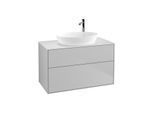 Villeroy und Boch Finion Waschtischunterschrank F88100GJ 100x60,3cm, Abdeckplatte white matt, Light grey matt