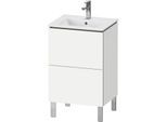 Duravit L-Cube Waschtisch-Unterschrank LC667101818 52x42,1x70,4cm, 2 Auszüge, stehend, weiß matt