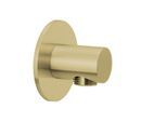 Herzbach Design iX PVD Brauseanschlussbogen 21.995100.1.41 Brass Steel, Rosette d= 70mm