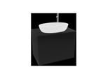 Villeroy und Boch Finion Waschtischunterschrank F87200PH 80x60,3cm, Abdeckplatte black matt, Glossy Black Lacquer