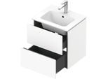Duravit L-Cube Waschtisch-Unterschrank LC621801818 52x39,1x55cm, 2 Schubkästen, wandhängend, weiß matt