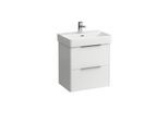 LAUFEN Base Waschtisch-Unterbau H4021521102601 für Pro S, 52x36x53cm, 2 Schubladen, weiß matt