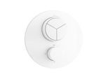 Herzbach Deep White Fertigmontageset 23.803055.1.07 für 3 Verbraucher, Unterputz-Thermostat, weiß matt