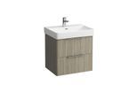 LAUFEN Pro s Waschtisch-Unterbau H4022321102621 57x44x53cm, 2 Schubladen, Ulme hell