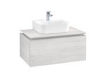 Villeroy & Boch Legato Waschtischunterschrank B73300E8 80x38x50cm, White Wood