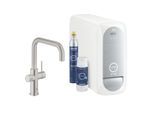 Grohe Blue Home Küchenarmatur 31456DC1 supersteel, U-Auslauf, Starter Kit