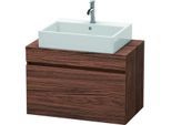 Duravit DuraStyle Waschtisch-Unterschrank DS530202121 80 x 47,8 cm, nussbaum dunkel, für Konsole, 1 Auszug