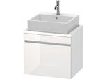 Duravit DuraStyle Waschtisch-Unterschrank DS530002218 60 x 47,8 cm, weiß hochglanz/weiß matt, für Konsole, 1 Auszug