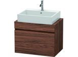 Duravit DuraStyle Waschtisch-Unterschrank DS530102121 70 x 47,8 cm, nussbaum dunkel, für Konsole, 1 Auszug