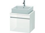 Duravit DuraStyle Waschtisch-Unterschrank DS530002243 60 x 47,8 cm, weiß hochglanz/basalt matt, für Konsole, 1 Auszug