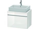 Duravit DuraStyle Waschtisch-Unterschrank DS530102222 70 x 47,8 cm, weiß hochglanz, für Konsole, 1 Auszug