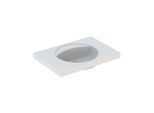 Geberit Preciosa Waschtisch 124284600 weiss mit KeraTect, ohne Hahnloch und Überlauf