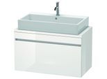 Duravit DuraStyle Waschtisch-Unterschrank DS530302218 90 x 47,8 cm, weiß hochglanz/weiß matt, für Konsole, 1 Auszug