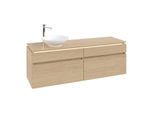 Villeroy & Boch Legato Waschtischunterschrank B596L0VJ 160x55x50cm, mit LED-Beleuchtung, Nordic Oak