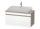 Duravit DuraStyle Waschtisch-Unterschrank DS530401843 100 x 47,8 cm, weiß matt/basalt matt, für Konsole, 1 Auszug
