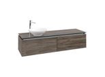 Villeroy und Boch Legato Waschtischunterschrank B59500RK 160x38x50cm, Waschtisch links, Stone Oak
