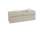 Villeroy & Boch Legato Waschtischunterschrank B600L0VK 160x55x50cm, mit LED-Beleuchtung, Soft Grey