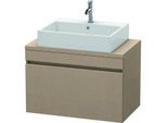 Duravit DuraStyle Waschtisch-Unterschrank DS530207575 80 x 47,8 cm, leinen, für Konsole, 1 Auszug