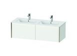 Duravit XViu Waschtisch-Unterschrank XV40290B118 128x48x40cm, 2 Auszüge, wandhängend, champagner matt, weiß matt
