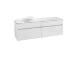 Villeroy & Boch Legato Waschtischunterschrank B596L0DH 160x55x50cm, mit LED-Beleuchtung, Glossy White