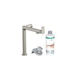 hansgrohe Aqittura M91 Küchenarmatur 76802800 1jet, Starter Set, Edelstahl Finish