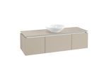Villeroy & Boch Legato Waschtischunterschrank B585L0VK 140x38x50cm, mit LED-Beleuchtung, Soft Grey