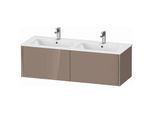 Duravit XViu Waschtisch-Unterschrank XV40290B186 128x48x40cm, 2 Auszüge, wandhängend, champagner matt, cappucino hochglanz
