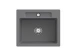 Villeroy und Boch Siluet Spüle 334601SL mit Ablaufgarnitur und Handbetätigung, Stone