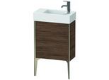 Duravit XViu Waschtisch-Unterschrank XV4532RB121 48,4 x 23,4 x 49,3 cm, rechts, nussbaum dunkel, 1 Tür, champagner matt