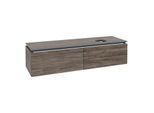 Villeroy und Boch Legato Waschtischunterschrank B59700RK 160x38x50cm, Waschtisch rechts, Stone Oak