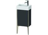 Duravit XViu Waschtisch-Unterschrank XV4530LB180 36,4 x 49,3 x 23,4 cm, links, graphit supermatt, 1 Tür, champagner matt