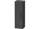 Duravit D-Code Halbhochschrank DC1338LBD490000 Griffe Diamantschwarz, Graphit Matt, 400x1320x36 mm