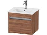Duravit Ketho Waschtisch-Unterschrank KT640407979 50x41,2x41cm, 1 Auszug, wandhängend, nussbaum natur
