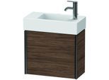 Duravit XViu Waschtisch-Unterschrank XV4232LB221 48,4 x 39,7 x 23,4 cm, links, nussbaum dunkel, 1 Tür, schwarz matt