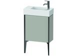 Duravit XViu Waschtisch-Unterschrank XV4532RB207 48,4 x 49,3 x 23,4 cm, rechts, betongrau matt, 1 Tür, schwarz matt