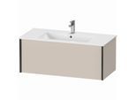 Duravit XViu Waschtisch-Unterschrank XV40270B291 101 x 40 x 48 cm, taupe matt, 1 Auszug, wandhängend, schwarz matt