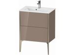 Duravit XViu Waschtisch-Unterschrank XV44880B186 61 x 59,4 x 39 cm, cappucino hochglanz, 2 Auszüge, stehend, champagner matt