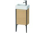 Duravit XViu Waschtisch-Unterschrank XV4530LB230 36,4 x 49,3 x 23,4 cm, links, Eiche natur, 1 Tür, schwarz matt