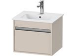 Duravit Ketho Waschtisch-Unterschrank KT640409191 50x41,2x41cm, 1 Auszug, wandhängend, Taupe